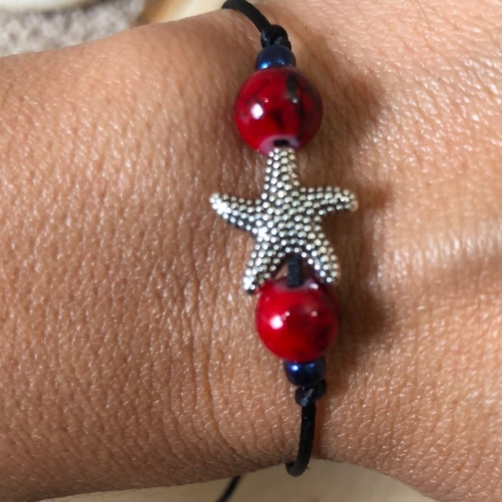 Starfish  shape Tibetan Style Bracelet Handmade